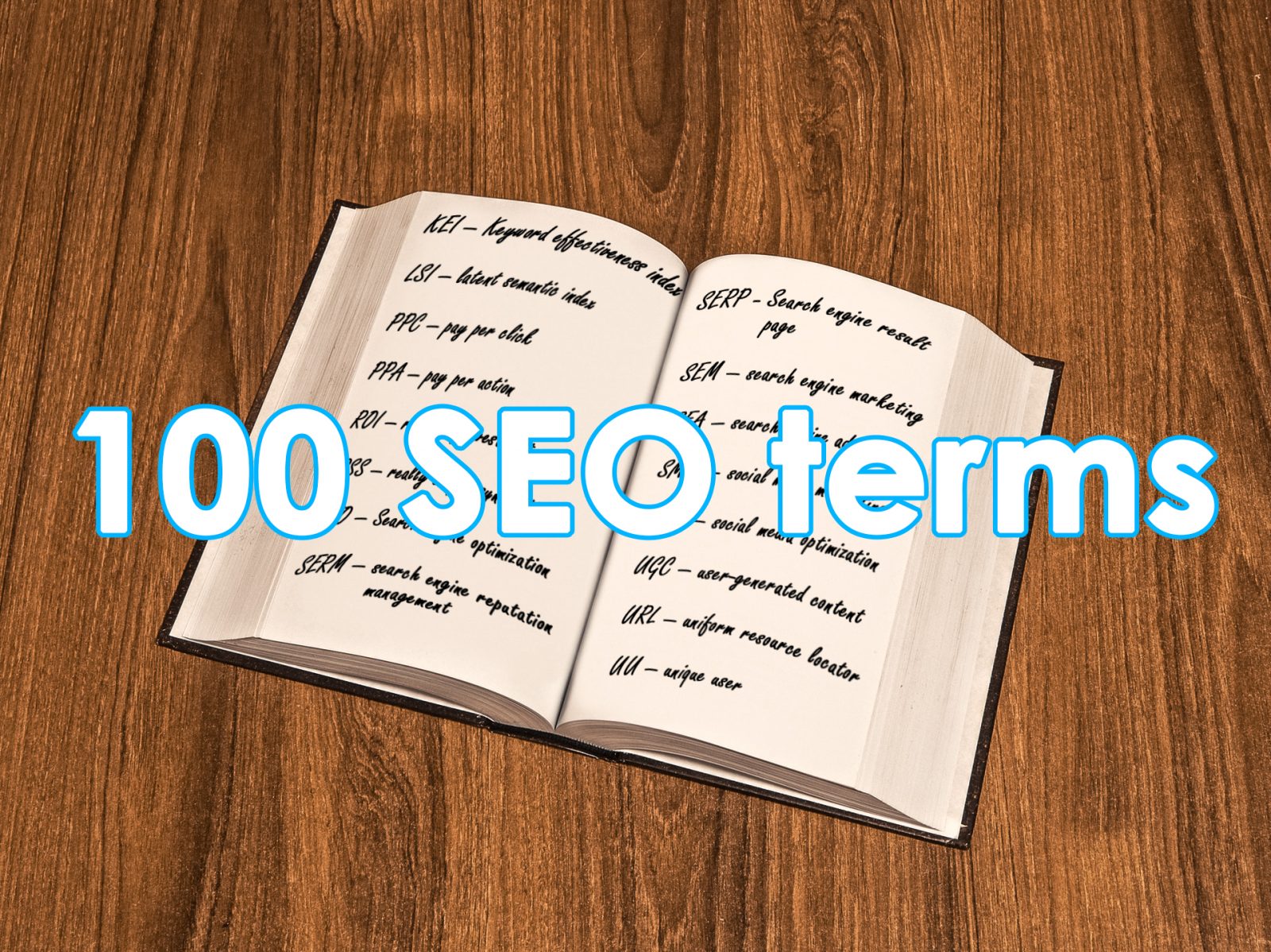 SEO glossary - 100 SEO terms